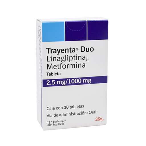 TRAYENTA DUO 2.5/1000 mg 30 Tableta(s)