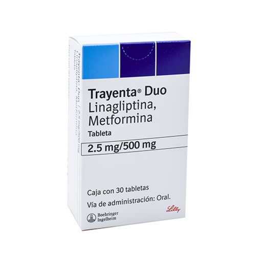 TRAYENTA DUO 2.5/500 mg 30 Tableta(s)