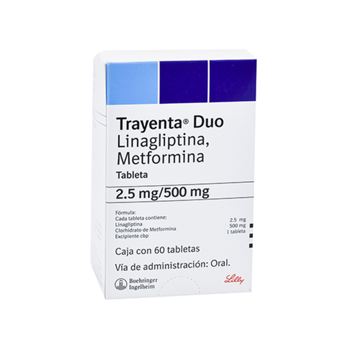 TRAYENTA DUO 2.5/500 mg 60 Tableta(s)