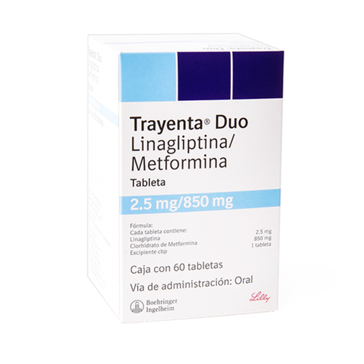 TRAYENTA DUO 2.5/850 mg 30 Tableta(s)