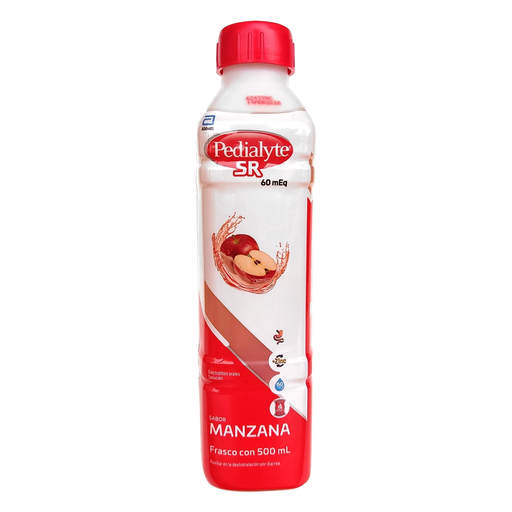 PEDIALYTE SR 60 MANZANA - 500 Mililitros