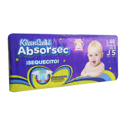 KLEEN BEBE ABSORSEC ULTRA JBO JUMBO 40 Pañales