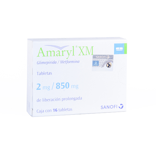 AMARYL XM 2/850 mg 16 Tableta(s)