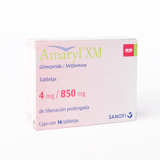 AMARYL XM 4/850 mg 16 Tableta(s)