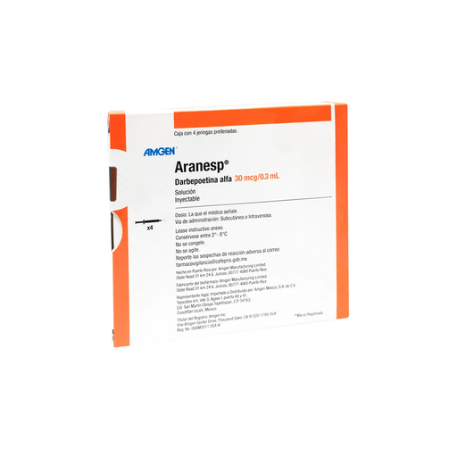 ARANESP 30 mcg/ 0.3 ml 4 Jeringa