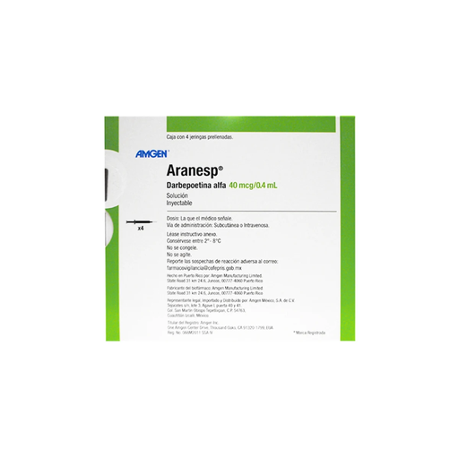ARANESP 40 mcg 4 Jeringa
