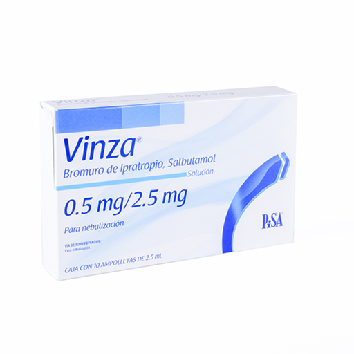 VINZA 0.5/2.5 mg/2.5 ml 10 Ampolleta