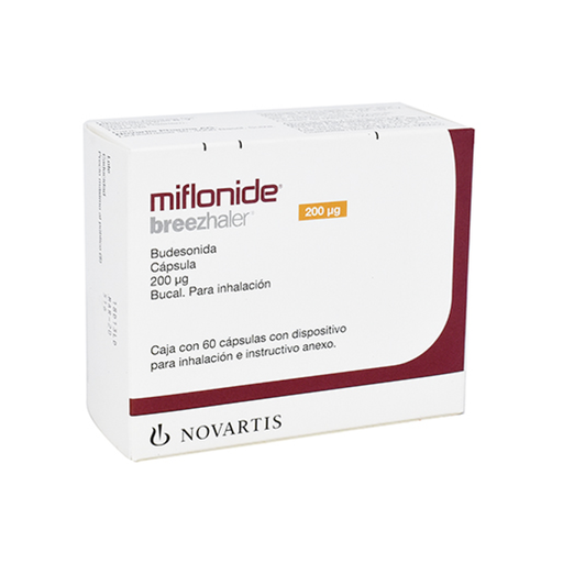 MIFLONIDE BREEZHALER 200 mcg 60 Cápsulas E Inhalador