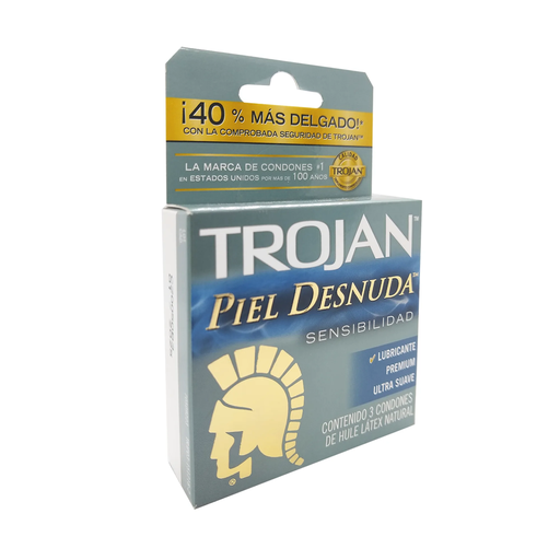 PRESERV TROJAN P-DESNUDA - 3 Condones