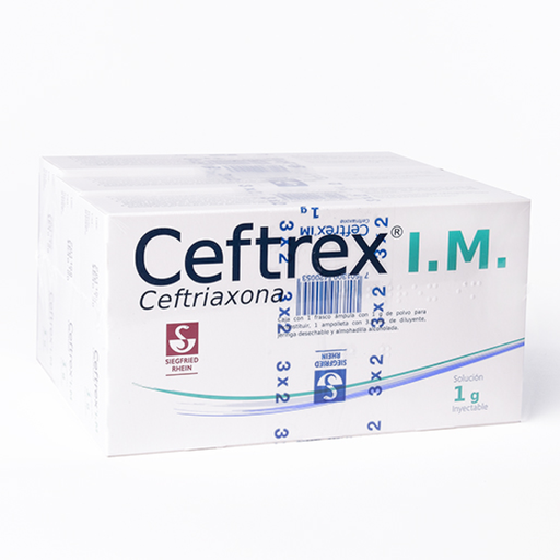 CEFTREX I.M. 1 g/3.5 ml 2 Frasco Ámpula