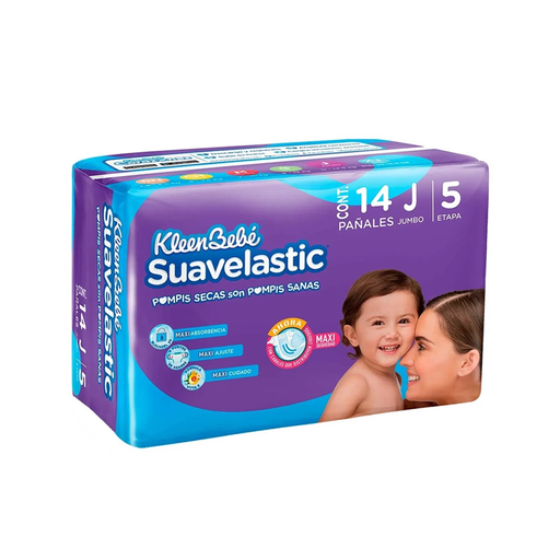 KBB SUAVE MAX 3JBO JUMBO 14 Pañales