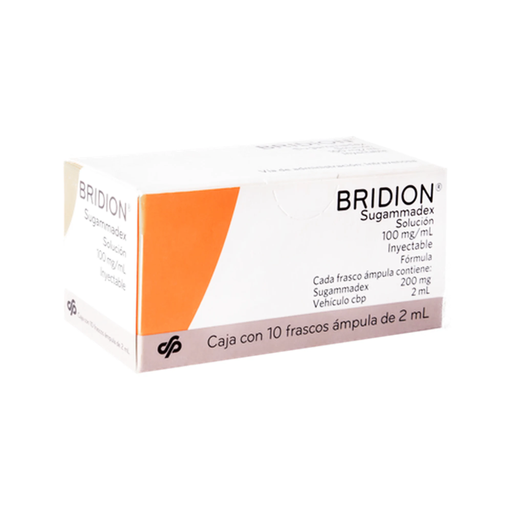 BRIDION 100 mg 10 Frasco Ámpula