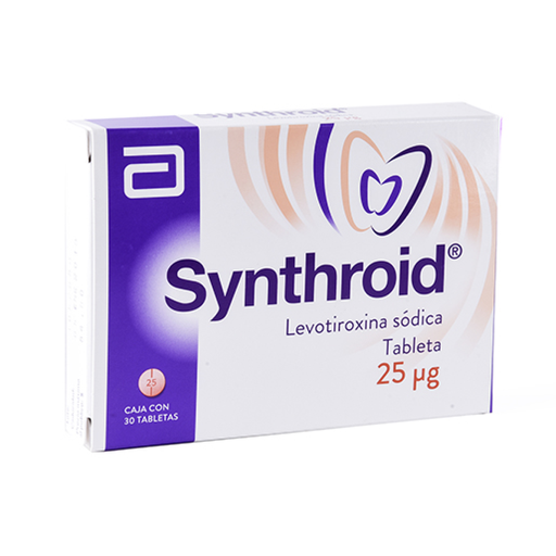 SYNTHROID 25 mcg 30 Tableta(s)