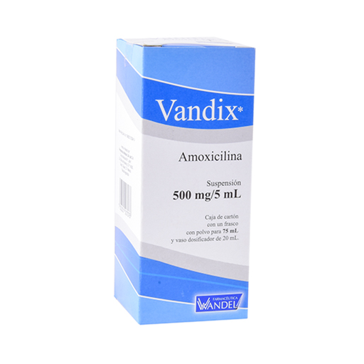 AMOXICILINA 500 mg/5 ml 75 Mililitro
