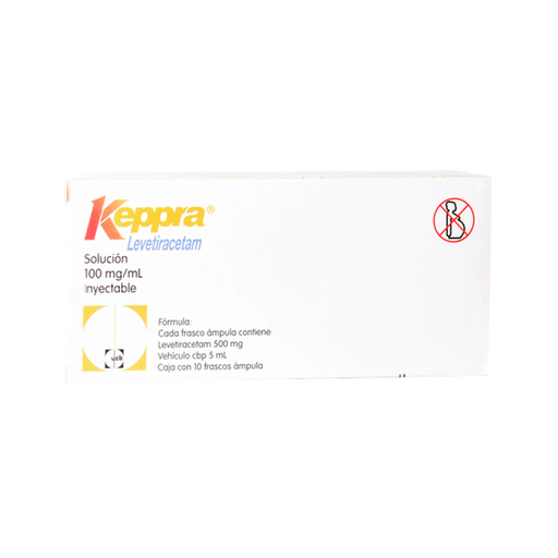 KEPPRA 100 mg/ ml 10 Frasco Ámpula