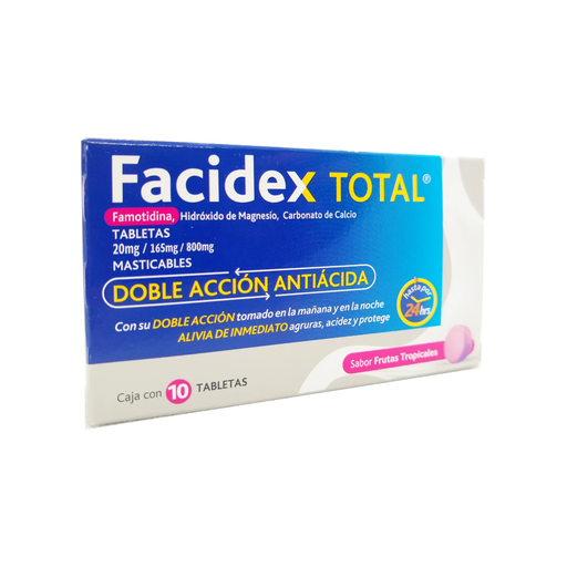 FACIDEX 20/165/800 mg 10 Tableta(s)