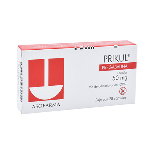 PRIKUL 50 mg 28 Cápsula(s)