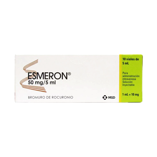 ESMERON 50 mg/5 ml 10 Frasco Ámpula