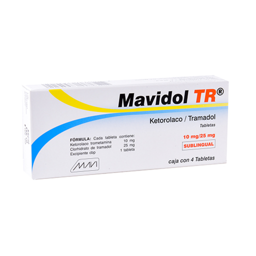 MAVIDOL TR SL 10/25 mg 4 Tableta(s)