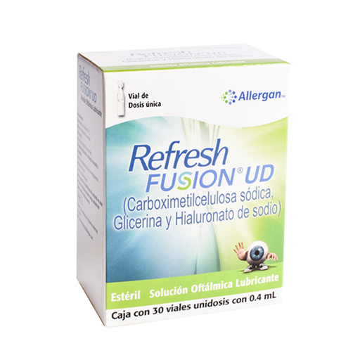 REFRESH FUSION UD SOLUCION OFTALMICA LUBRICANTE 5/10/10 mg 30 Unidosis