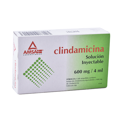 CLINDAMICINA 600 mg/4 ml 1 Ampolleta