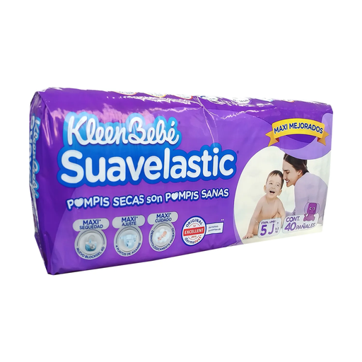 KLEEN BEBE SUAVELASTIC MAX JUMBO JUMBO 40 Pañales