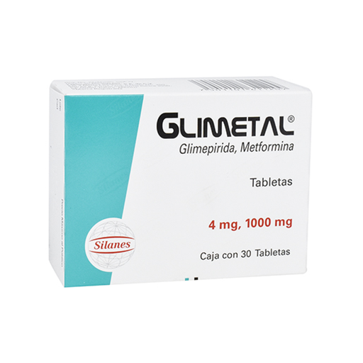 GLIMETAL 4/1000 mg 30 Tableta(s)