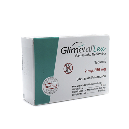 GLIMETAL LEX 2/850 mg 30 Tableta(s)