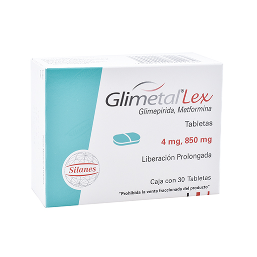 GLIMETAL LEX 4/850 mg 30 Tableta(s)