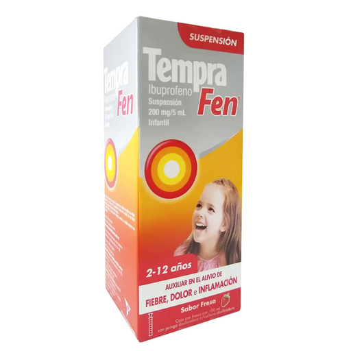 TEMPRA FEN FRESA 2-12 A 200 mg 100 Mililitro