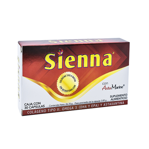SIENNA SUPLEMENTO ALIMENTICIO CON OMEGA 200/100/40/4 mg 30 Cápsula(s)