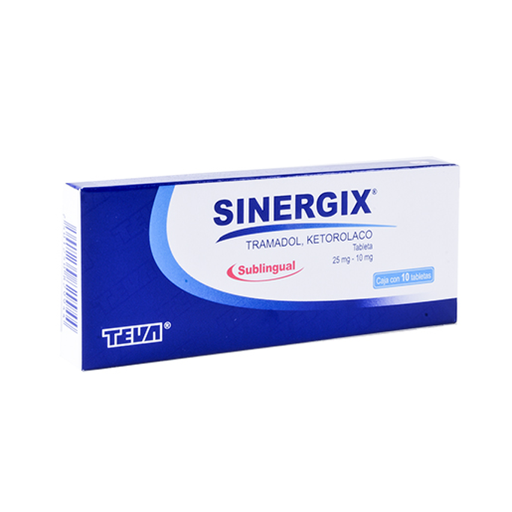 SINERGIX - SUBLINGUAL 10/25 mg 10 Tableta(s)