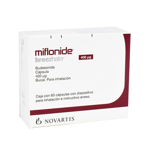 MIFLONIDE BREEZHALER 400 mcg 60 Cápsulas E Inhalador