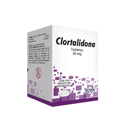 CLORTALIDONA 50 mg 20 Tableta(s)