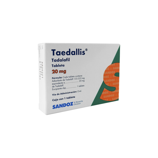 TAEDALLIS 20 mg 1 Tableta(s)