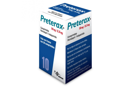 PRETERAX 10/1.25 mg 30 Comprimido(s)