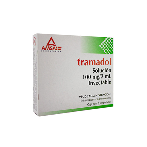 TRAMADOL 100 mg 5 Ampolleta
