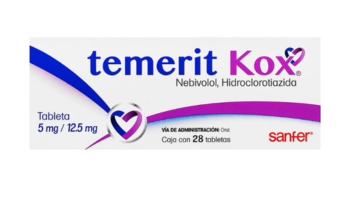 TEMERIT KOX 12.5/5 mg 28 Tableta(s)