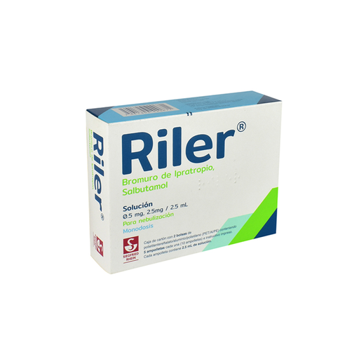 RILER 0.5/2.5 mg/2.5 ml 10 Ampolleta