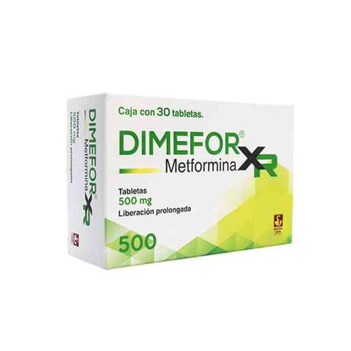 DIMEFOR XR LIBERACION PROLONGADA 500 mg 30 Tableta(s)