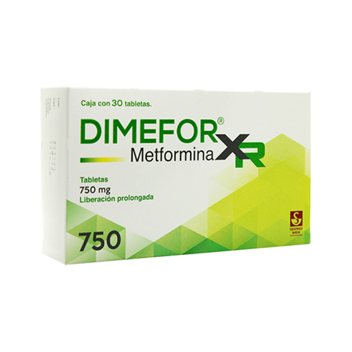 DIMEFOR XR LIBERACION PROLONGADA 750 mg 30 Tableta(s)