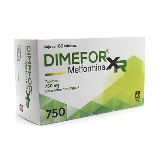 DIMEFOR XR LIBERACION PROLONGADA 750 mg 60 Tableta(s)