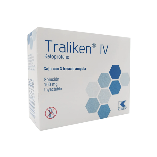 TRALIKEN 100 mg 3 Frasco Ámpula