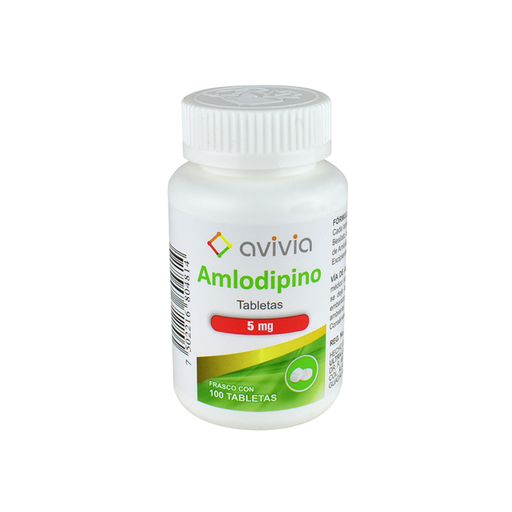AMLODIPINO 5 mg 100 Tableta(s)