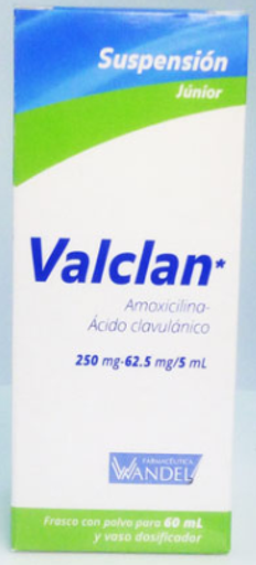VALCLAN JR 250/62.5 mg/5 ml 60 Mililitro