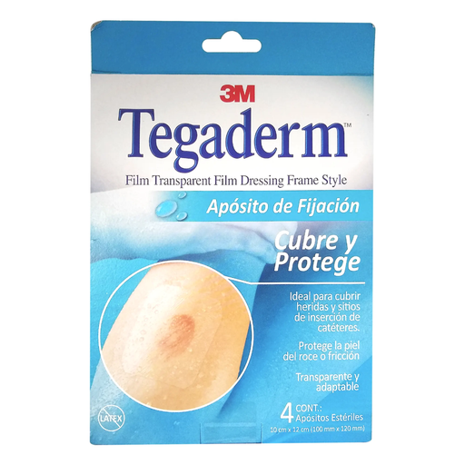 TEGADERM APOSITO 10cm X 12cm 4 Apósitos