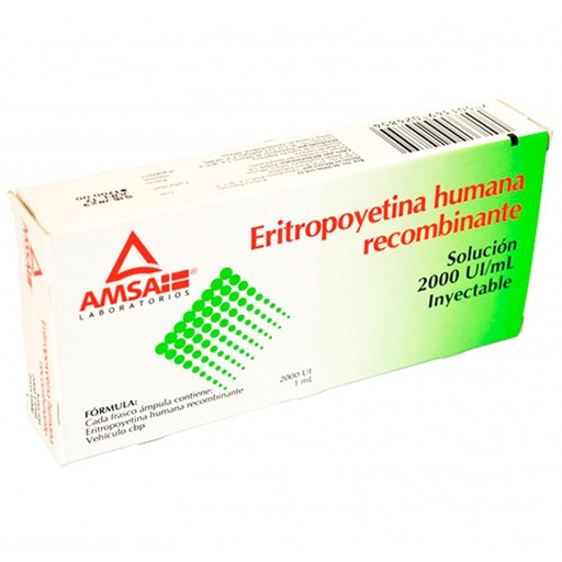 ERIT/HUM/REC S INY2000UIML 6FA 2000 UI 6 Frasco Ámpula