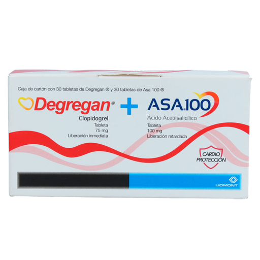 DEGREGAN + ASA100 75/100 mg 60 Tableta(s)