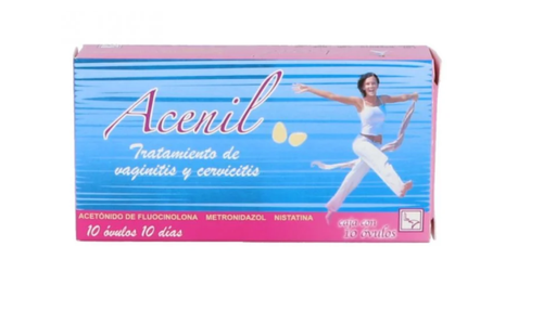 FLUCINOLONA - METRONIDAZOL - NISTATINA 5/500/ mg/100,000 UI 10 Óvulo