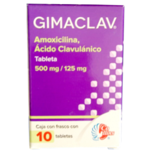 GIMACLAV 500/125 mg 10 Tableta(s)